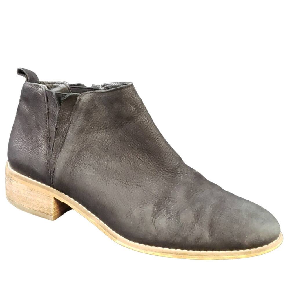 BP‎ Black Leather Ankle Boots Women 7M